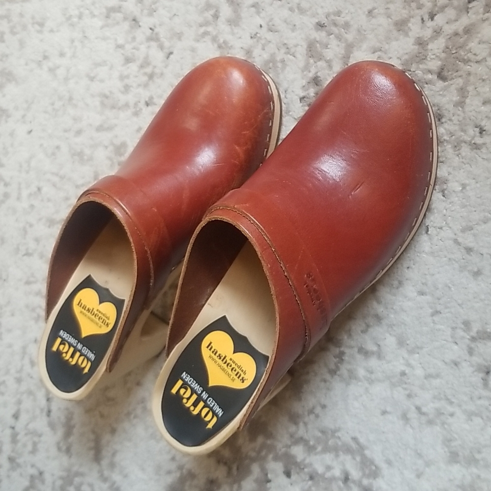 Swedish Hasbeens toffel clog size 38